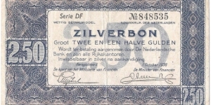 2½ Silver Guldens (1938) Banknote
