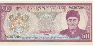BhutanBN 50 Ngultrum 1985 Banknote