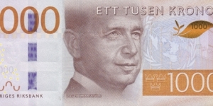 Sweden PNew (1000 kronor 2015) Banknote