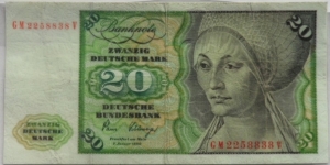 20 Deutche Mark Banknote