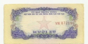 VietNam-South 10 Xu ND(1963)-SVLA Banknote