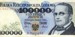 100000 Złotych Banknote