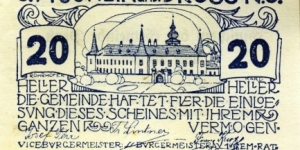 20 Heller Notgeld Dross Banknote