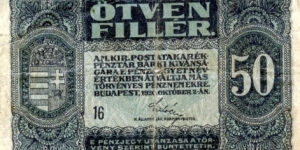 50 Filler Banknote