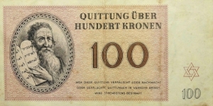 100 Kronen - Theresienstadt, Terezin Banknote