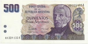 Argentina 500 Pesos Argentinos ND(1983-85) Banknote