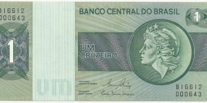 Brasil 1 Cruzeiro ND(1970) Banknote