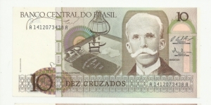 Brasil 10 Cruzados ND(1986) Banknote