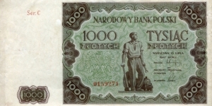 1000 Złotych Banknote