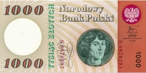 1000 Złotych - Copernicus Banknote