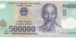 VietNam 500000 Ðồng ND(2009)-plastic Banknote