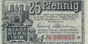 Notgeld
Burg Banknote