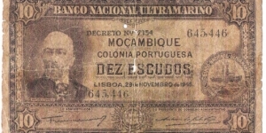 10 Escudos(1945) Banknote