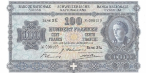 100 Franken(Reserve Series 1942/ Modern Reprint) Banknote