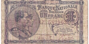 1 Franc(1920) Banknote