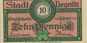 Notgeld:
Liegnitz Banknote