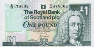Scotland P351e (1 pound 2000) The Royal Bank of Scotland  Banknote