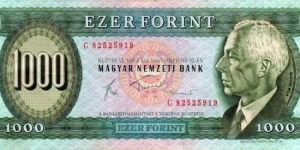 1000 Forint - Béla Bartók Banknote