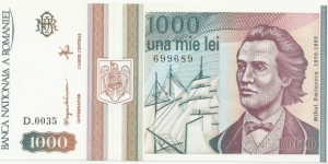 Romania 1000 Lei 1993 Banknote