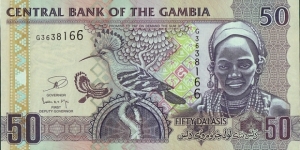 The Gambia N.D. (2013) 50 Dalasis. Banknote
