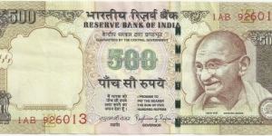 IndiaBN 500 Rupees 2015 Banknote
