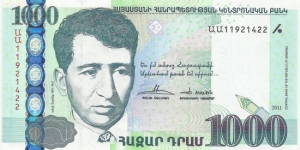 Armenia BN 1000 Dram 2011 Banknote
