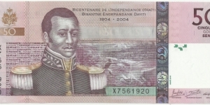 Haiti 50 Gourdes 2016-Commemorative Banknote