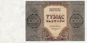 Poland 1000 Złotych Banknote
