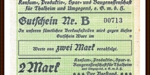 Notgeld
Thalheim Banknote