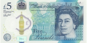United Kingdom-BN 5 Pounds 2015-Winston Churchill Commemorative Banknote