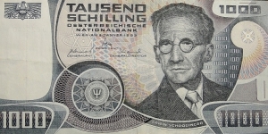 1000 Schilling Banknote