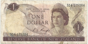 New Zealand-BN 1 Dollar ND(1975-77) Banknote