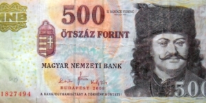 500 Forint. 2008 Banknote