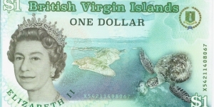 BRITISH VIRGIN ISLANDS - 1 Dollar - pk NL - Polymer - Commemorative Issue Banknote