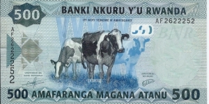  500 Francs / Amafaranga - pk 38 Banknote