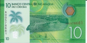 10 Córdobas - pk 2019 - Polymer Banknote