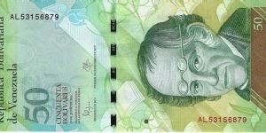 50 Bolívares - pk 92j Banknote