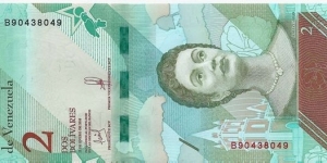 2 Bolívares - pk New Banknote