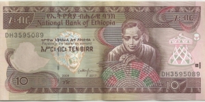 Ethiopia BN 10 Birr 2009-2017 Banknote