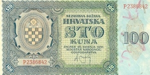 100 Croatian Kuna Banknote
