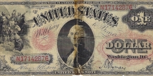 USA 1 Dollar
1875
United States Note Banknote