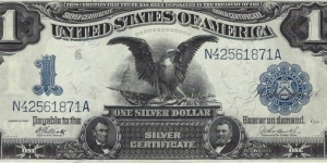 USA 1 Dollar
1899
Silver Certificate Banknote