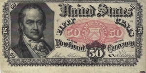 USA 50 Cents
1874
Fractional Currency Banknote