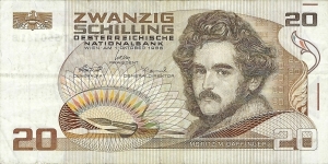 AUSTRIA 20 Schilling
1986 Banknote