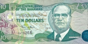 BAHAMAS 10 Dollars
2000 Banknote