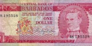 BARBADOS 1 Dollar
1973 Banknote