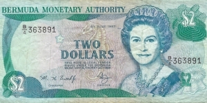 BERMUDA 2 Dollars
1997 Banknote