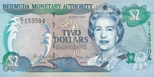 BERMUDA 2 Dollars
2000 Banknote