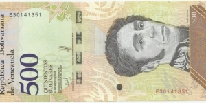 Venezuela-BN 500 Bolivares 2018 Banknote