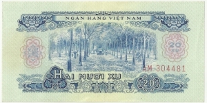 VietNam-South VietNam Liberation Army 20 Xu 1966 Banknote